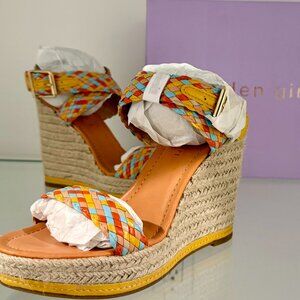 Steve Madden Woven Ankle strap Sandals brand New Size 7.5